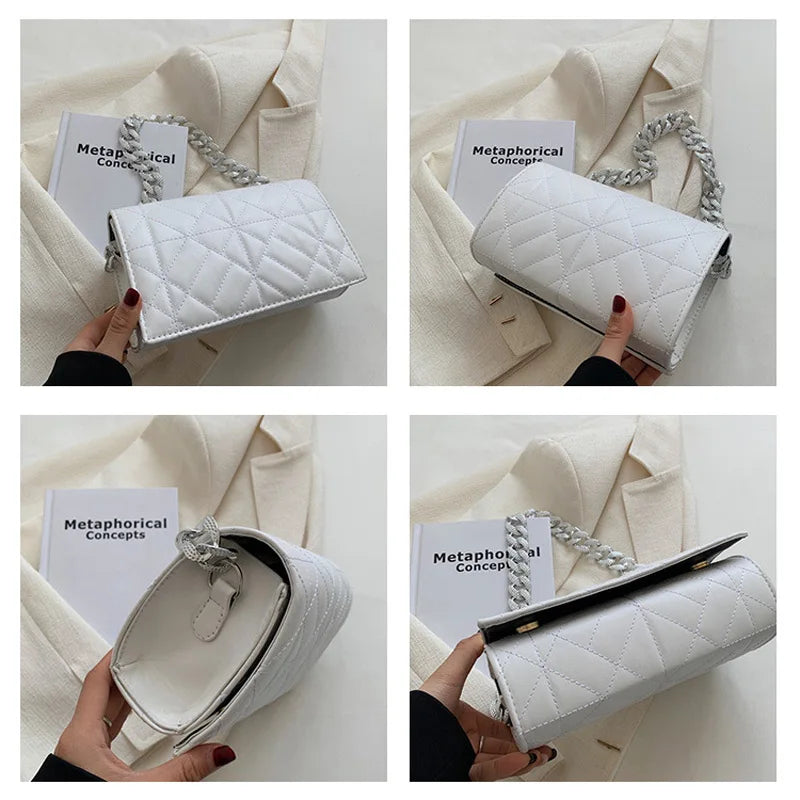 Women Shoulder Bag Flap Ladies Handbags Chain Underarm Bags