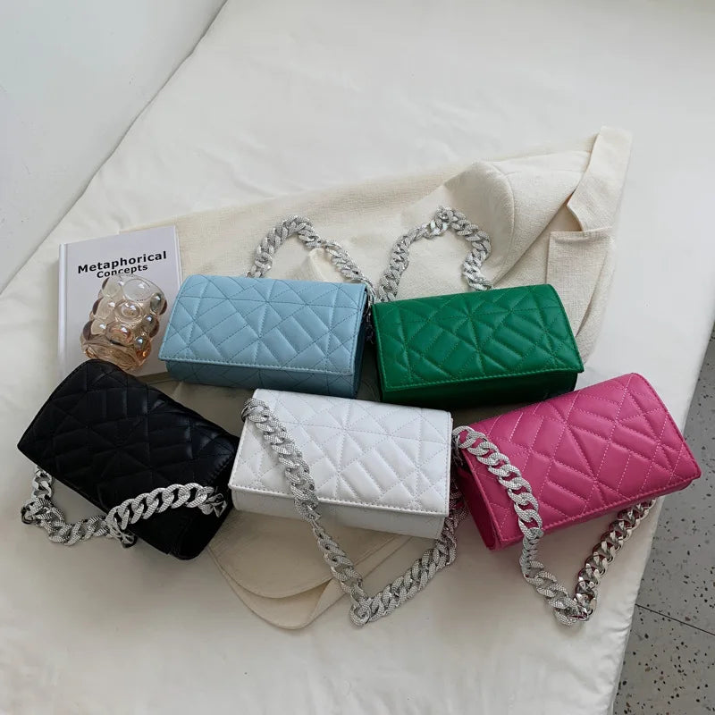Women Shoulder Bag Flap Ladies Handbags Chain Underarm Bags