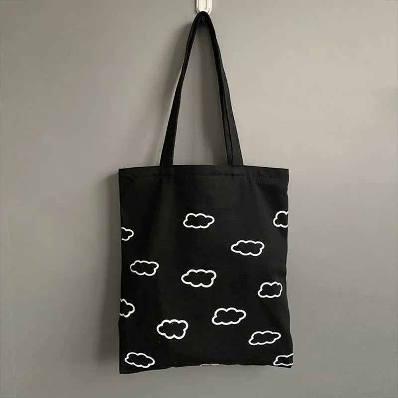 Ladies Canvas Shoulder bag Female Student Leisure Large-capacity Handbag
