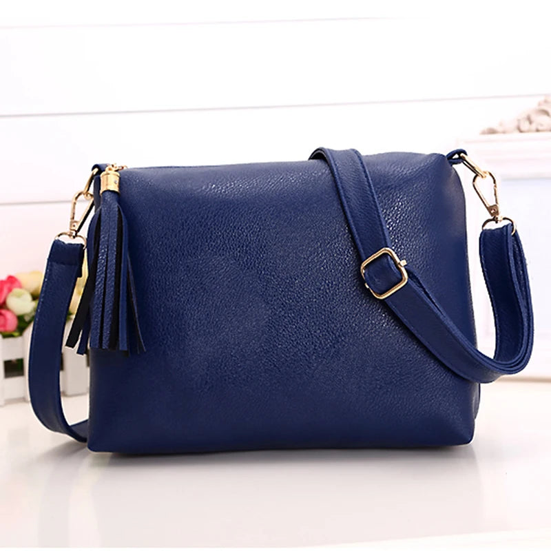 Women Shoulder Diagonal Bag Lady PU Leather Large Capacity Handbag