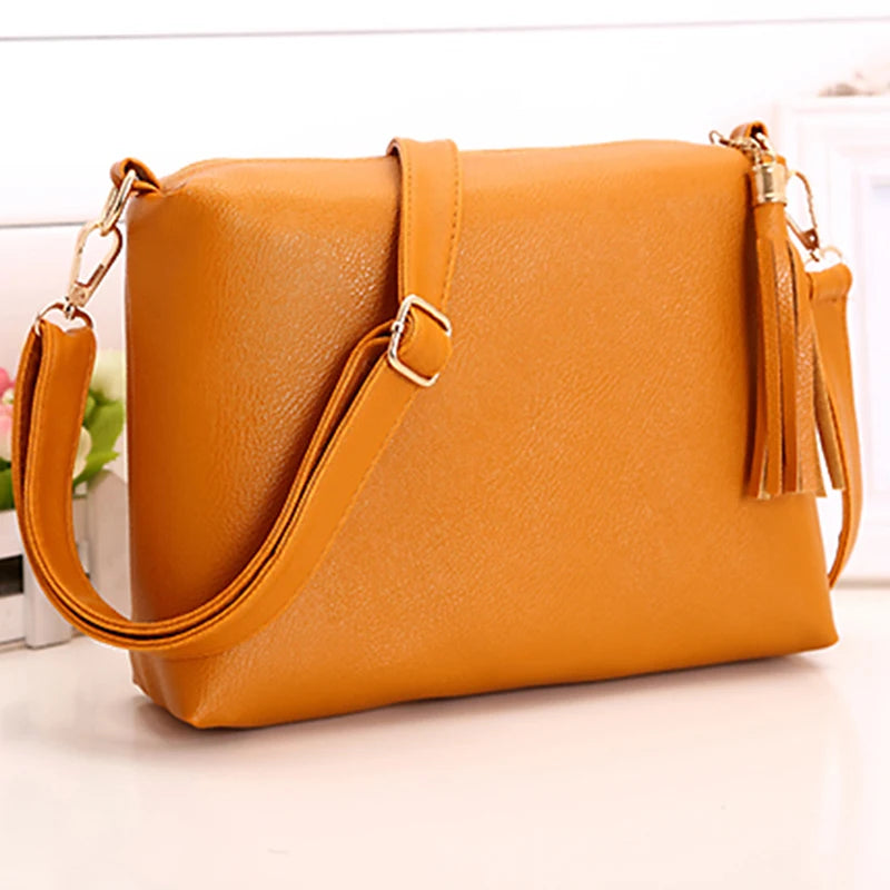 Women Shoulder Diagonal Bag Lady PU Leather Large Capacity Handbag