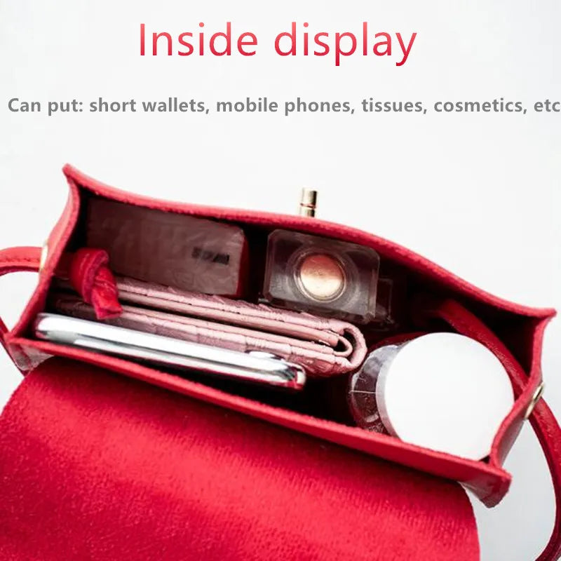 Small Square PU Leather Handbag for Women