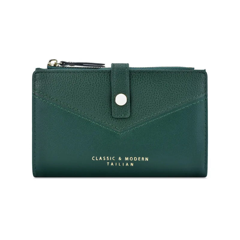 Short Lychee Pattern Wallet for Women