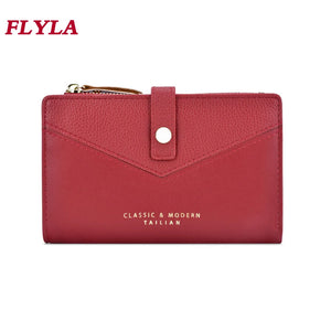 Short Lychee Pattern Wallet for Women