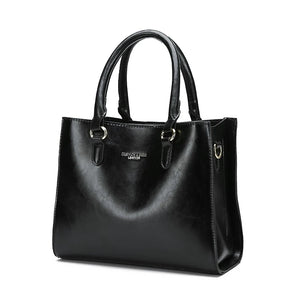 Casual Leather Handbag for Women - Large Messenger Bag
