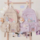 Cartoon Student Backpack High School Student Bag