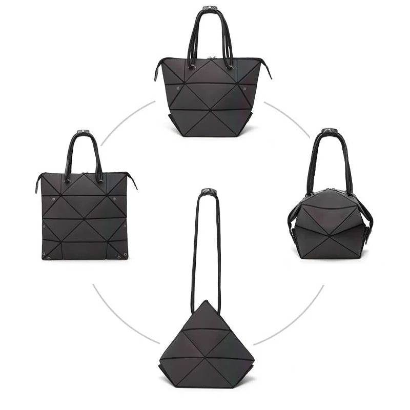 Geometric Crossbody Bag Holographic Chain Shoulder Clutch