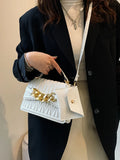 Leather Shoulder Bag Large Chain Flap Quilted Square Bags for Women
