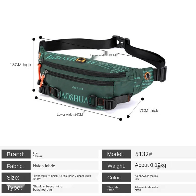 Men Sling Chest Bag Waterproof Outdoor Pockets Messenger Phone Pouch