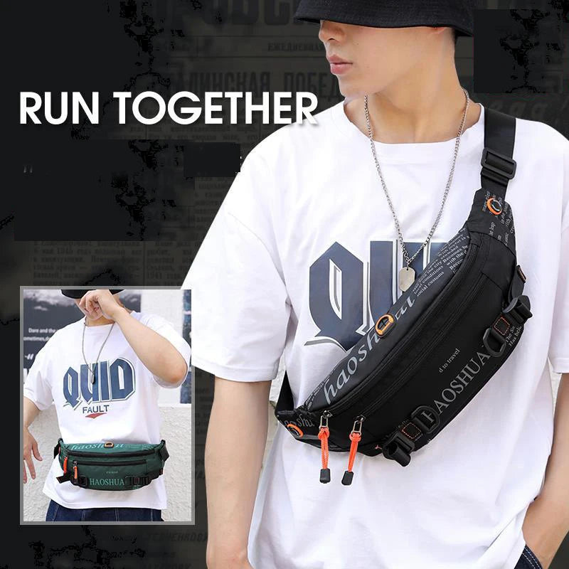 Men Sling Chest Bag Waterproof Outdoor Pockets Messenger Phone Pouch