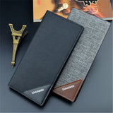 Men's Wallet Soft Skin PU Wallet 3 Fold Multi-Card Slot Large-Capacity Wallet