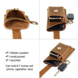 Vintage Leather Men's Waist Bag Belt Pouch Fanny Pack