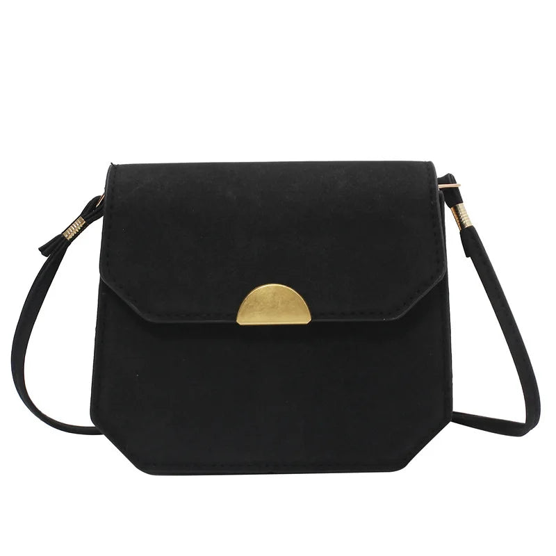 Solid Flap Bag Women PU Leather Crossbody Bags For Women