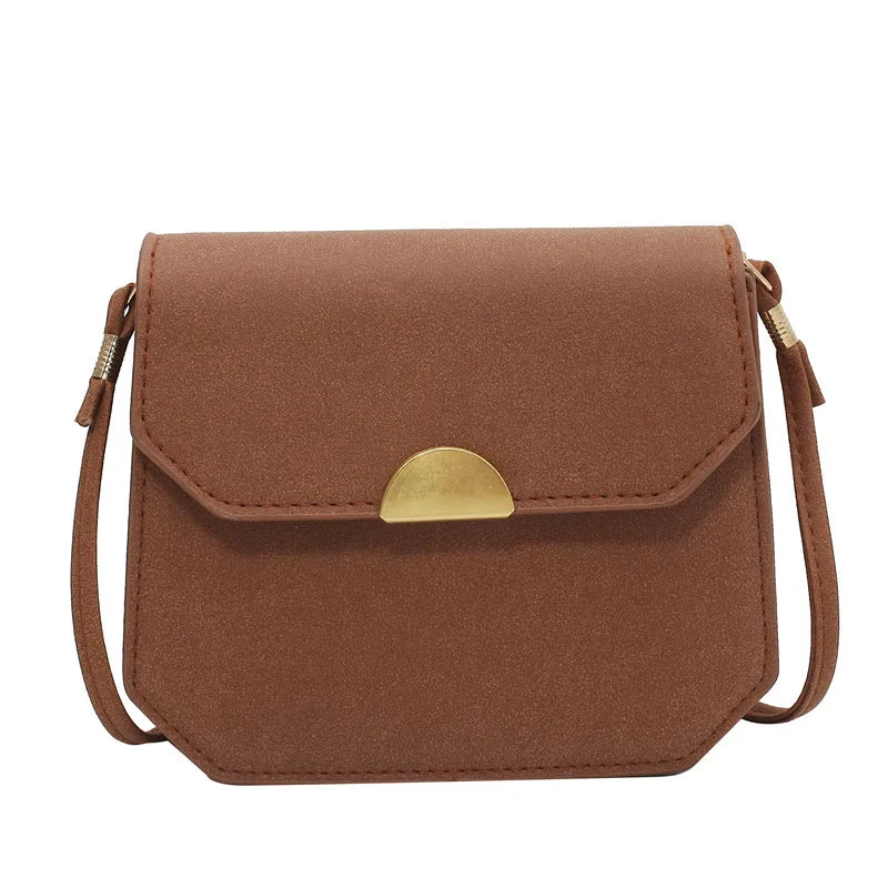 Solid Flap Bag Women PU Leather Crossbody Bags For Women