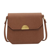 Solid Flap Bag Women PU Leather Crossbody Bags For Women