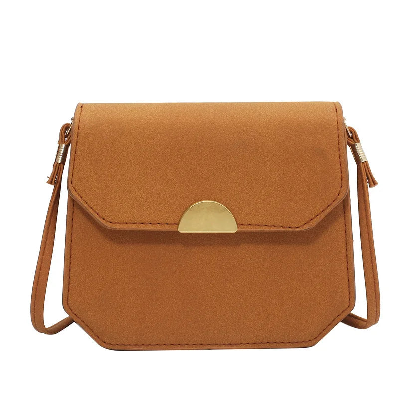 Solid Flap Bag Women PU Leather Crossbody Bags For Women