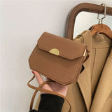 Solid Flap Bag Women PU Leather Crossbody Bags For Women