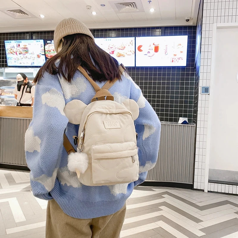 Cartoon Student Backpack Teenage Girl Schoolbag Waterproof Women Backpacks