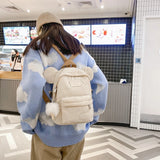 Cartoon Student Backpack Teenage Girl Schoolbag Waterproof Women Backpacks