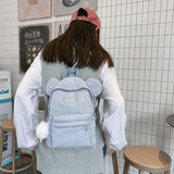 Cartoon Student Backpack Teenage Girl Schoolbag Waterproof Women Backpacks