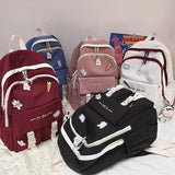 Waterproof Nylon Women Backpack with Large Capacity