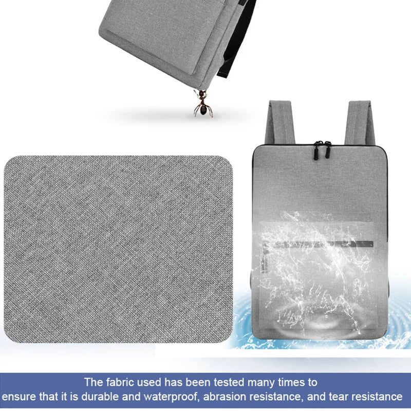 Nylon Ultra-thin Men's Backpack Anti-theft Thin 15' Laptop Man Bag