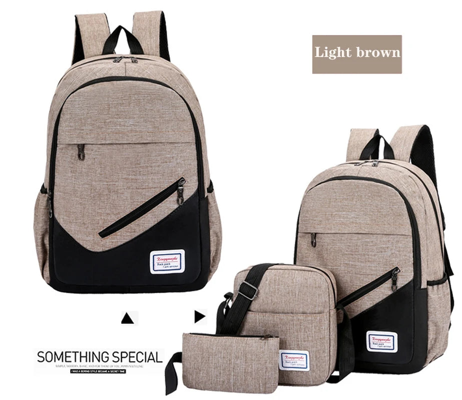 Waterproof Nylon Shoulder Bag Laptop Backpack Hiking Travel Bag