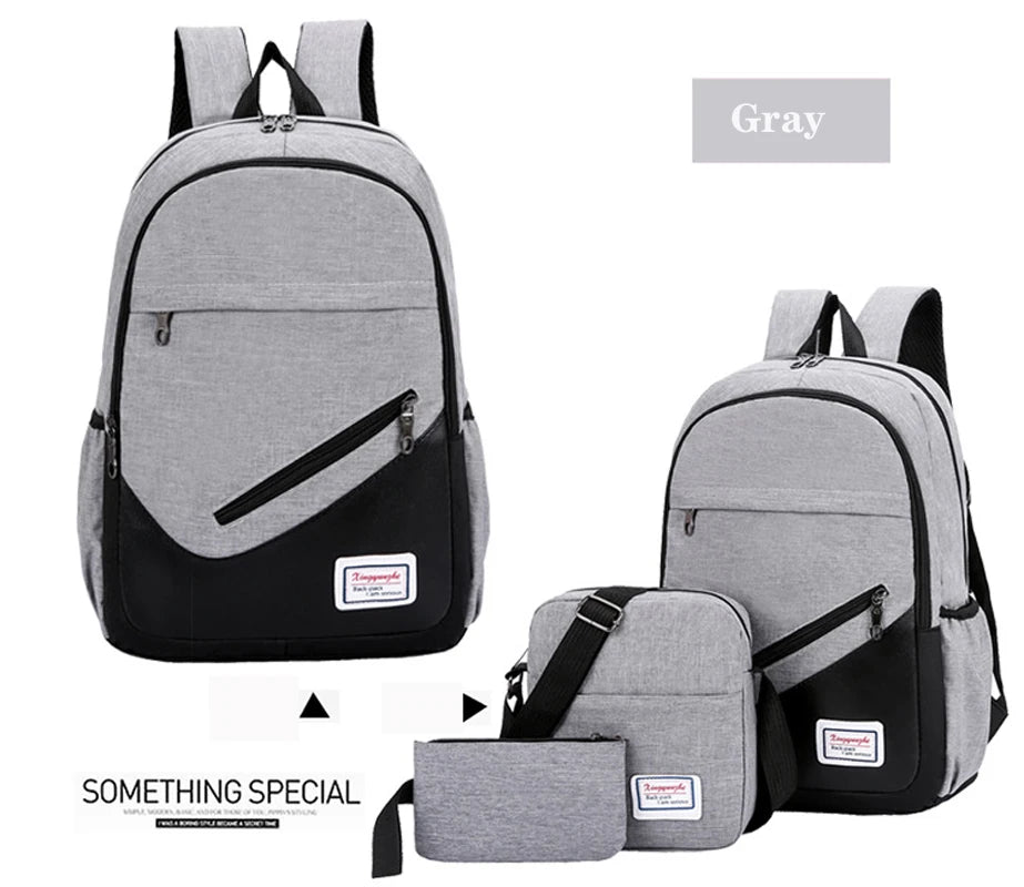 Waterproof Nylon Shoulder Bag Laptop Backpack Hiking Travel Bag