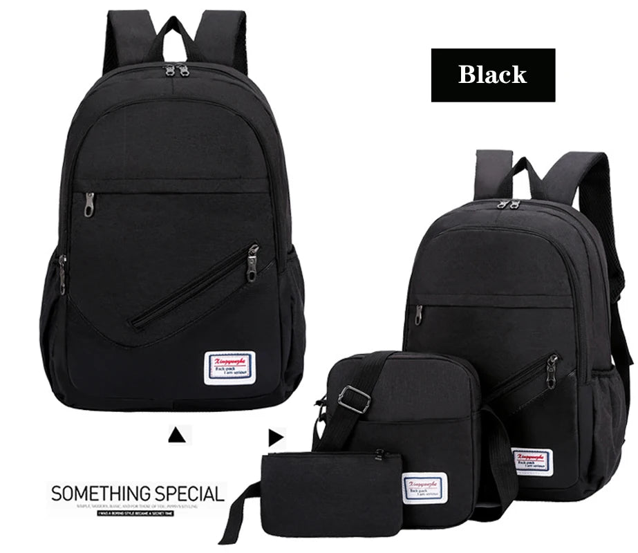 Waterproof Nylon Shoulder Bag Laptop Backpack Hiking Travel Bag