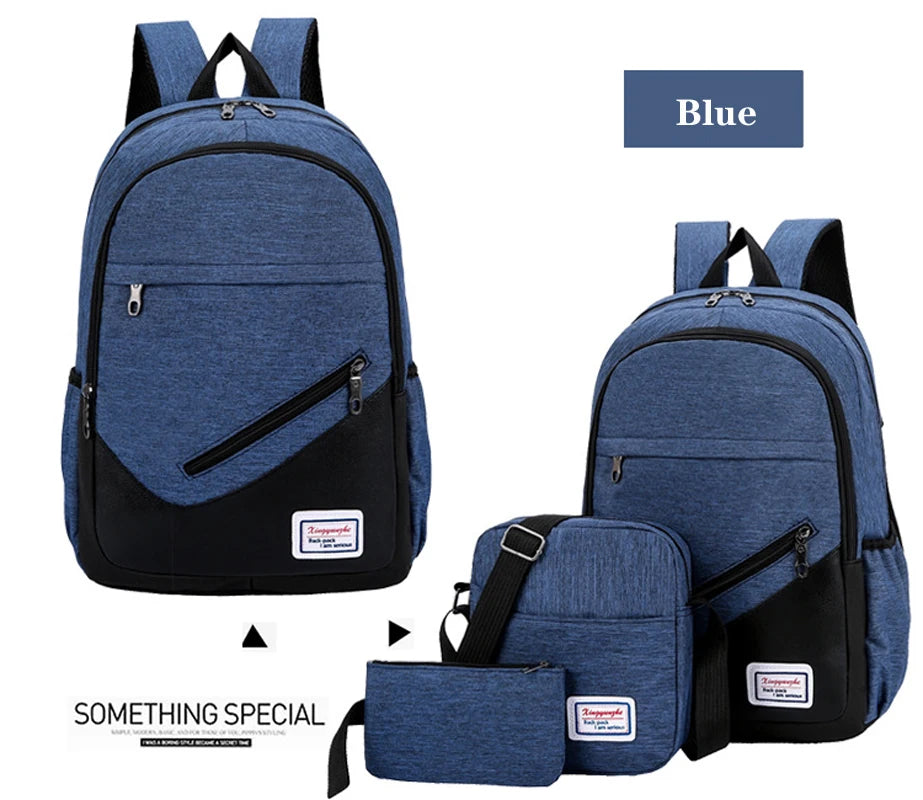 Waterproof Nylon Shoulder Bag Laptop Backpack Hiking Travel Bag