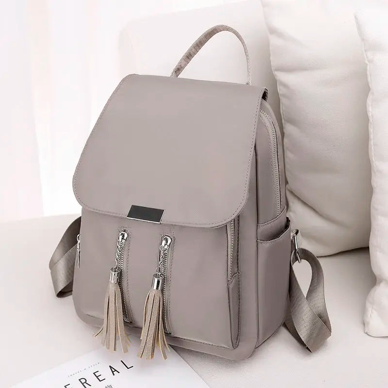 Small School Bag Oxford Cloth Backpack Large Capacity Travel Ladies Rucksack