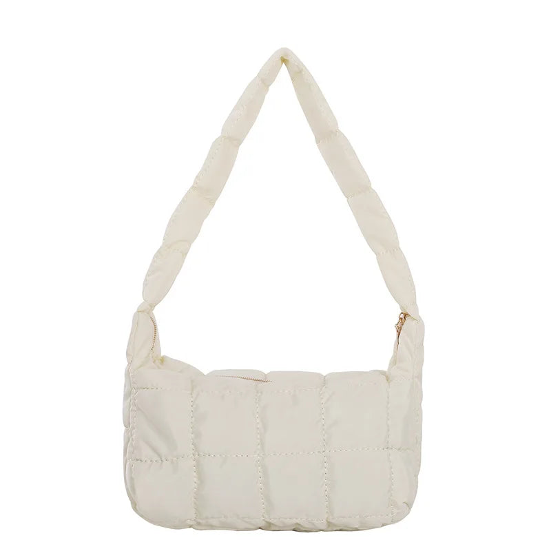 Embroidered Oxford Cloth Women's Shoulder Bag Underarm Handbag