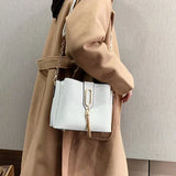 Bucket Bag Crossbody Tassel Shoulder Handbag Purse Tote Bolsas
