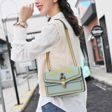 Small Flap Bag Women Thail Bee Bags Embroidery Solid Chain Shoulder Bag