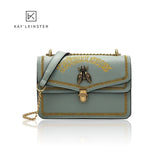 Small Flap Bag Women Thail Bee Bags Embroidery Solid Chain Shoulder Bag