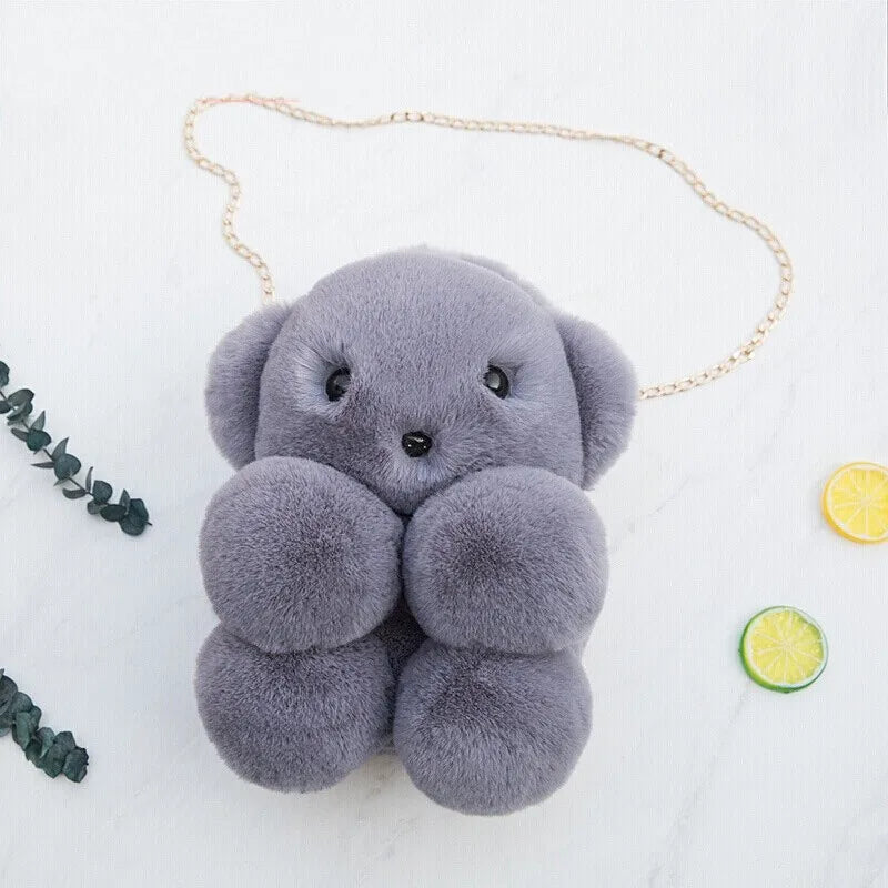 Four Legged Bear Plush Bag for Women