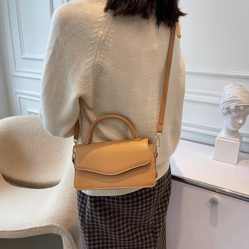 Retro Ladies Pu Leather Diagonal Bag All-match Shoulder Bags