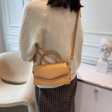 Retro Ladies Pu Leather Diagonal Bag All-match Shoulder Bags