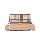 Retro Plaid Shoulder Bags For Women Messenger Purse
