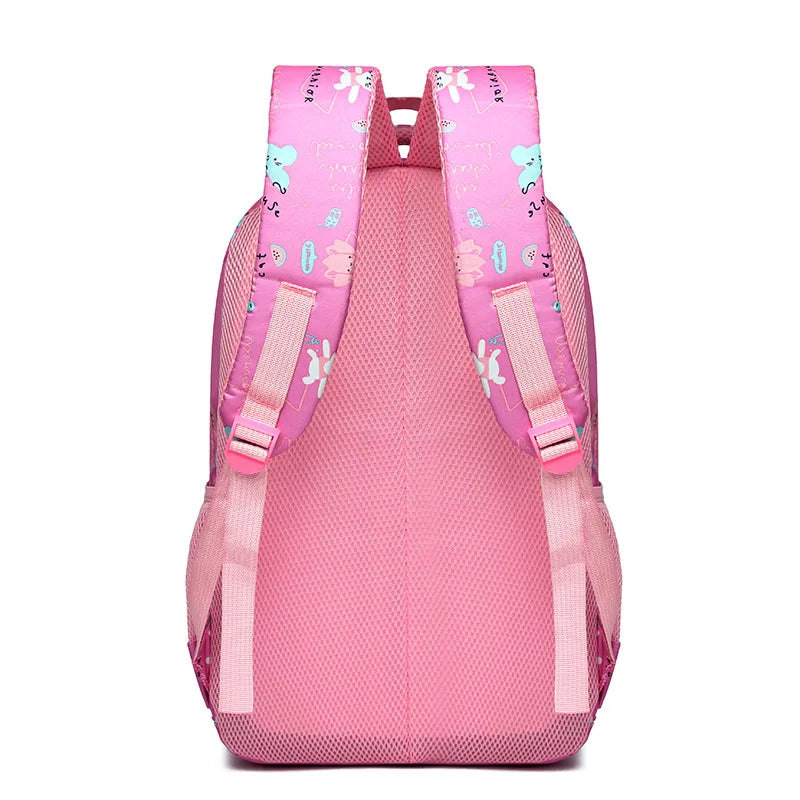 Fashionable Spine Care Backpack for Girls 6-12 Years Old