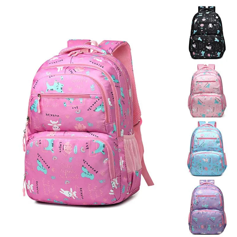Fashionable Spine Care Backpack for Girls 6-12 Years Old