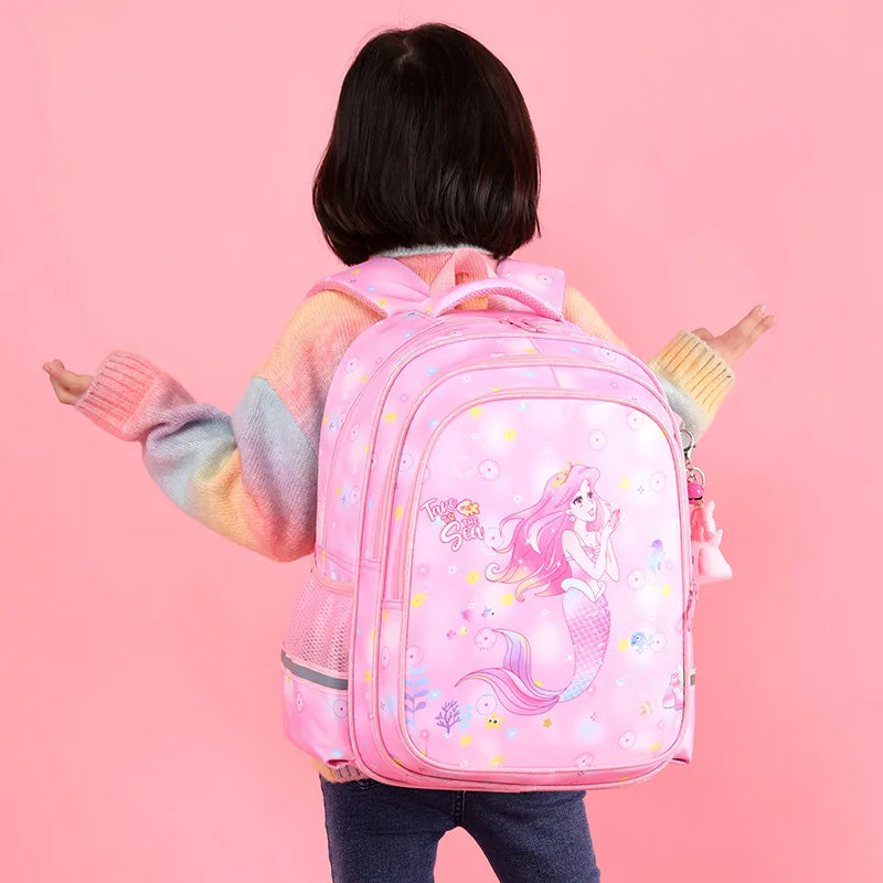 Large-capacity School Bag for Kids, 1-6 Grades, Girls Backpack