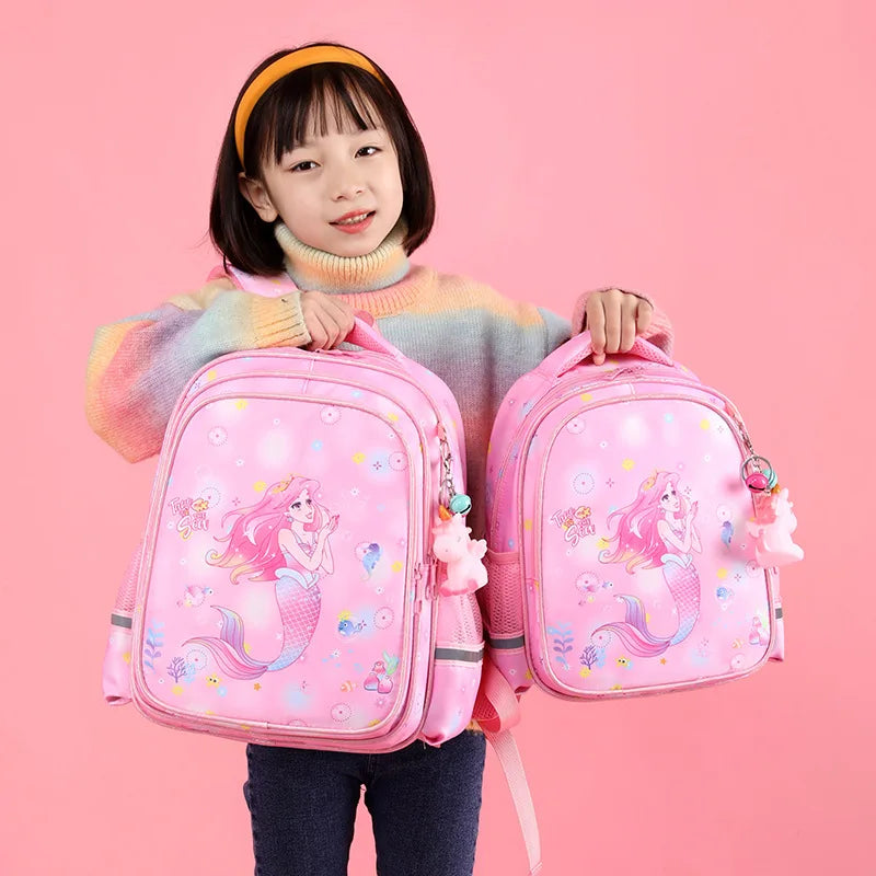 Large-capacity School Bag for Kids, 1-6 Grades, Girls Backpack