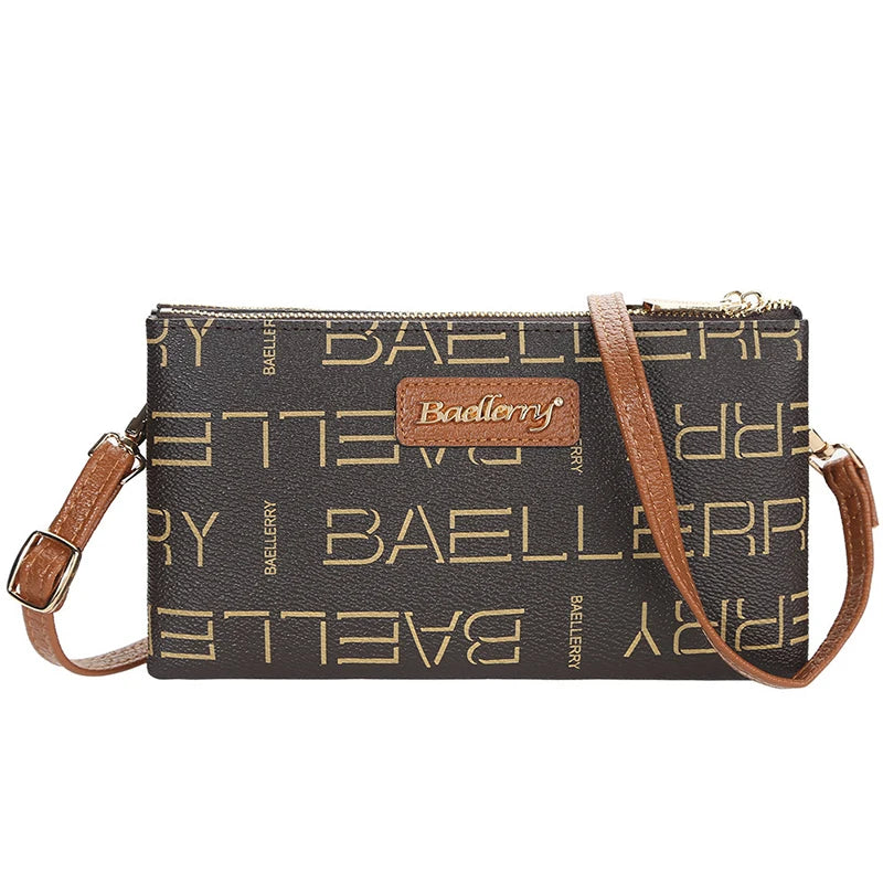 Women's Shoulder Bag Crossbody Clutch Purse Long Zip Money Bag