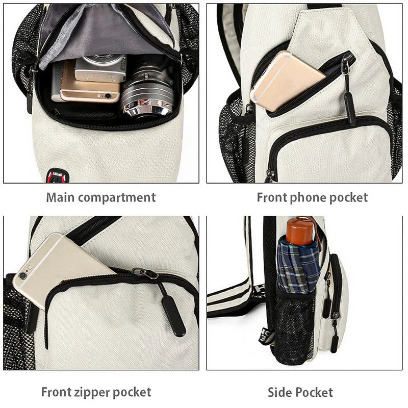 Casual Shoulder Bag for Men and Women
