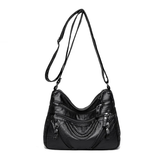 Leather Shoulder Crossbody Bag for Women