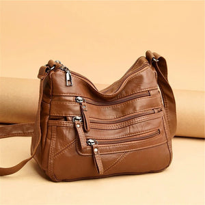 Women's Shoulder Crossbody Bag High PU Leather Messenger Handbag
