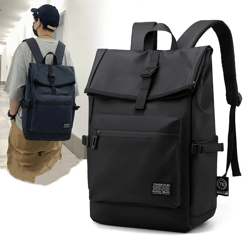 Men's Leisure Travel Backpack Large Capacity Lightweight Schoolbag