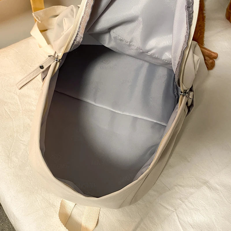 Waterproof Nylon School Backpack For Teens Girls Lady Travel Shoulder Bag