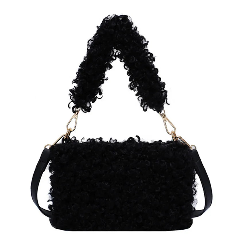 Plush Small Square Bag Shoulder Bag